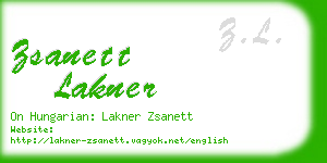 zsanett lakner business card